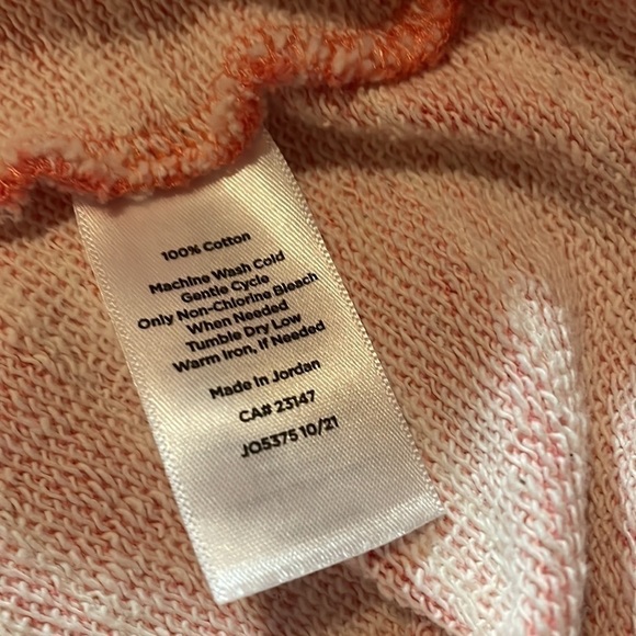 Haven Well Within Striped Cotton V-neck Sweatshirt - Picture 7 of 7